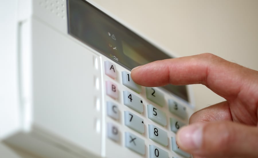 Outdated home security system in Myrtle Beach